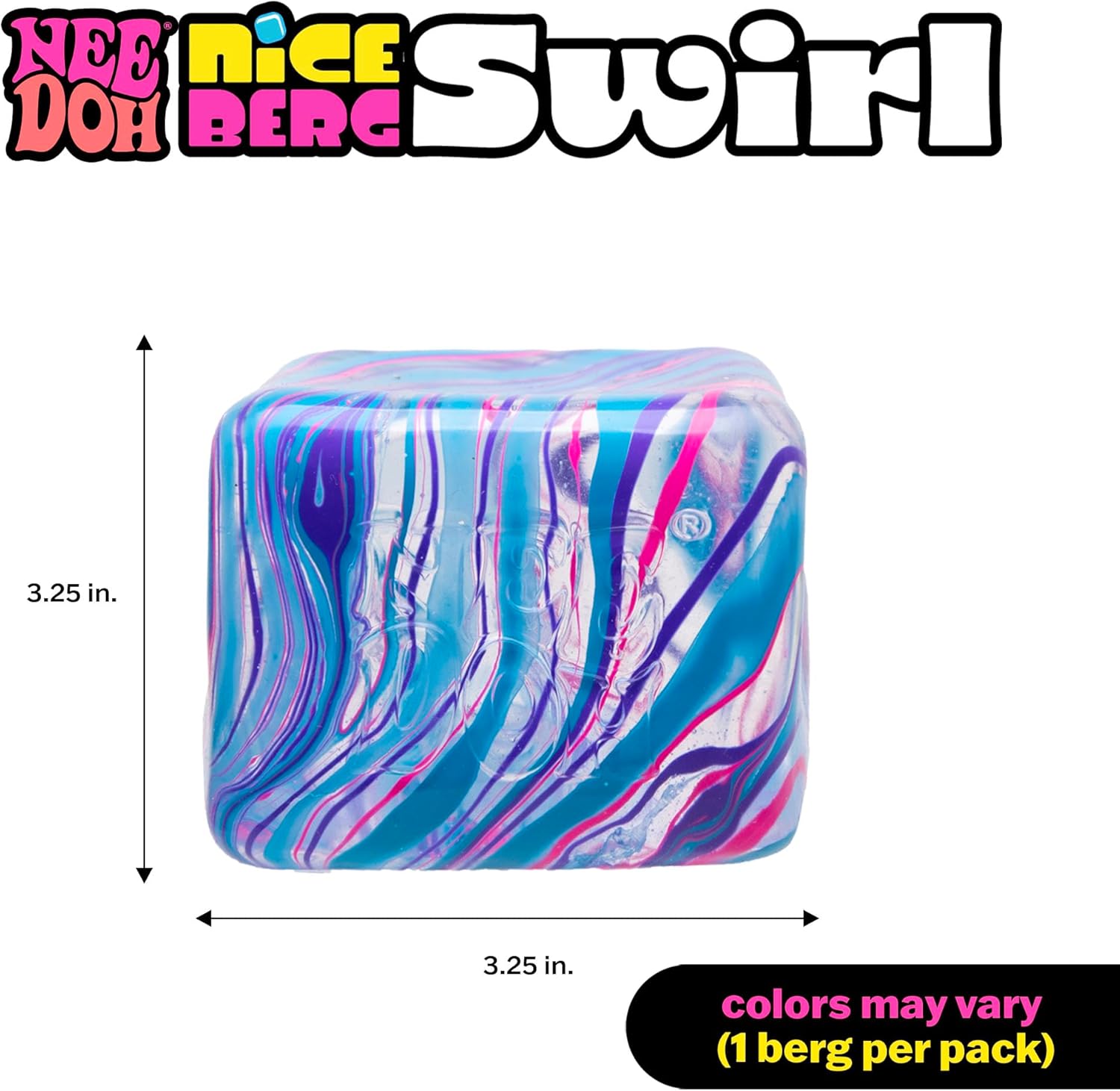 Schylling NeeDoh Swirl Nice Berg - Jumbo Squishy Squeezy Fun - Colors May Vary - Image 5